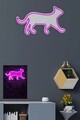 Decoratiune luminoasa LED, Kitty the Cat,  Benzi flexibile de neon, DC 12 V, Roz