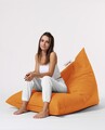 Fotoliu puf, Bean Bag Ferndale, Pyramid Bed, 145 cm, poliester impermeabil, portocaliu