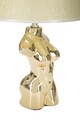 Lampa de masa, Glam Woman, Mauro Ferretti, 1 x E27, 40W, Ø25 x 42.5 cm, ceramica/fier/textil, auriu