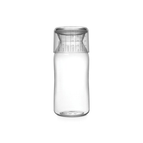 Recipient cu capac gradat, Brabantia, 1.3 L, plastic, transparent