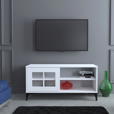 Comoda TV, Comforty, Revival 100Lk, 100x54x42cm, Alb