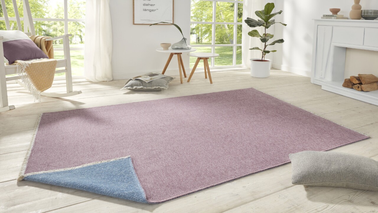 Covor Duo, Hanse Home, 160x230 Cm, Policoton, Roz/turcoaz