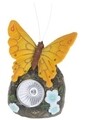 Lampa solara de gradina Butterfly, 9.5x7x11 cm, poliston, galben