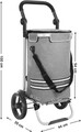 Carucior de cumparaturi 35L, Vasagle, compartiment termoizolant, multifunctional, max 25 kg, 44x35x100 cm, poliester 600D/aluminiu, gri