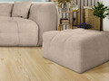 Pouf Bellezza 90x90x43 cm, Bej sand