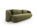 Canapea 3 locuri, Camden, Cosmopolitan Design, 204x102x72 cm, catifea, verde deschis