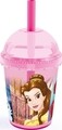 Pahar cu pai Princess, Disney, 300 ml, plastic