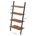 Biblioteca Ladder, Vasagle, 64 x 35 x 150 cm, fier/PAL, maro