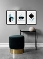 Set 3 tablouri decorative, Alpha Wall, Rebirth, 36x51 cm