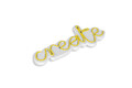 Decoratiune luminoasa LED, Create, Benzi flexibile de neon, DC 12 V, Galben