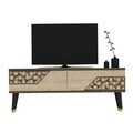 Comoda TV, Olivia, Toronto, 120x45.2x29.6 cm, PAL, Nuc / Stejar Safir