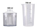 Set blender 4 in 1 Beper, 400 W, 6.5x6.5x36 cm, ABS/inox, multicolor