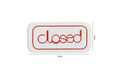 Decoratiune luminoasa LED, Closed, Benzi flexibile de neon, DC 12 V, Rosu