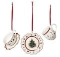 Set 3 globuri, Villeroy & Boch, Toy's Delight Decoration Tableware, 6.3 cm, portelan premium