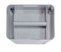 Suport perie pentru toaleta cu suport hartie igienica integrat, Wenko, 6 in 1, 20 x 15 x 58.5 cm, plastic, gri