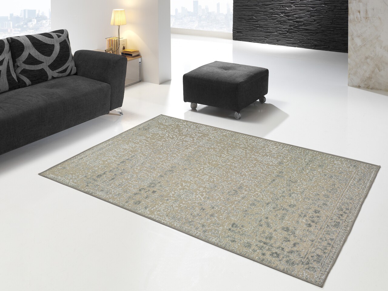 Covor, Isabella 19 Silver,120 X 170 Cm, 50% Lana, 50% Viscoza, Gri