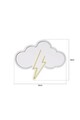 Decoratiune luminoasa LED, Thunder Storm,  Benzi flexibile de neon, DC 12 V, Albastru/Galben