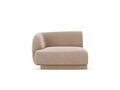 Modul canapea stanga 1 loc, Miley, Micadoni Home, BL, 92x85x74 cm, catifea, cappuccino