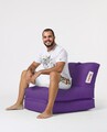 Fotoliu extensibil, Siesta, Ferndale Bean Bag, 55 - 180 cm, poliester impermeabil, mov