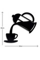 Decoratiune luminoasa LED, Coffee, MDF, 60 LED-uri, Roz