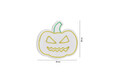 Decoratiune luminoasa LED, Pumpkin, Benzi flexibile de neon, DC 12 V, Galben verde