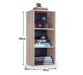 Dulap pentru haine, Çilek, Trio Capless Wardrobe, 39x88x32 cm, Multicolor