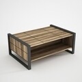 Masuta de cafea Lost Walnut, Tera Home, 94,4x64,5x38 cm, aluna/antracit