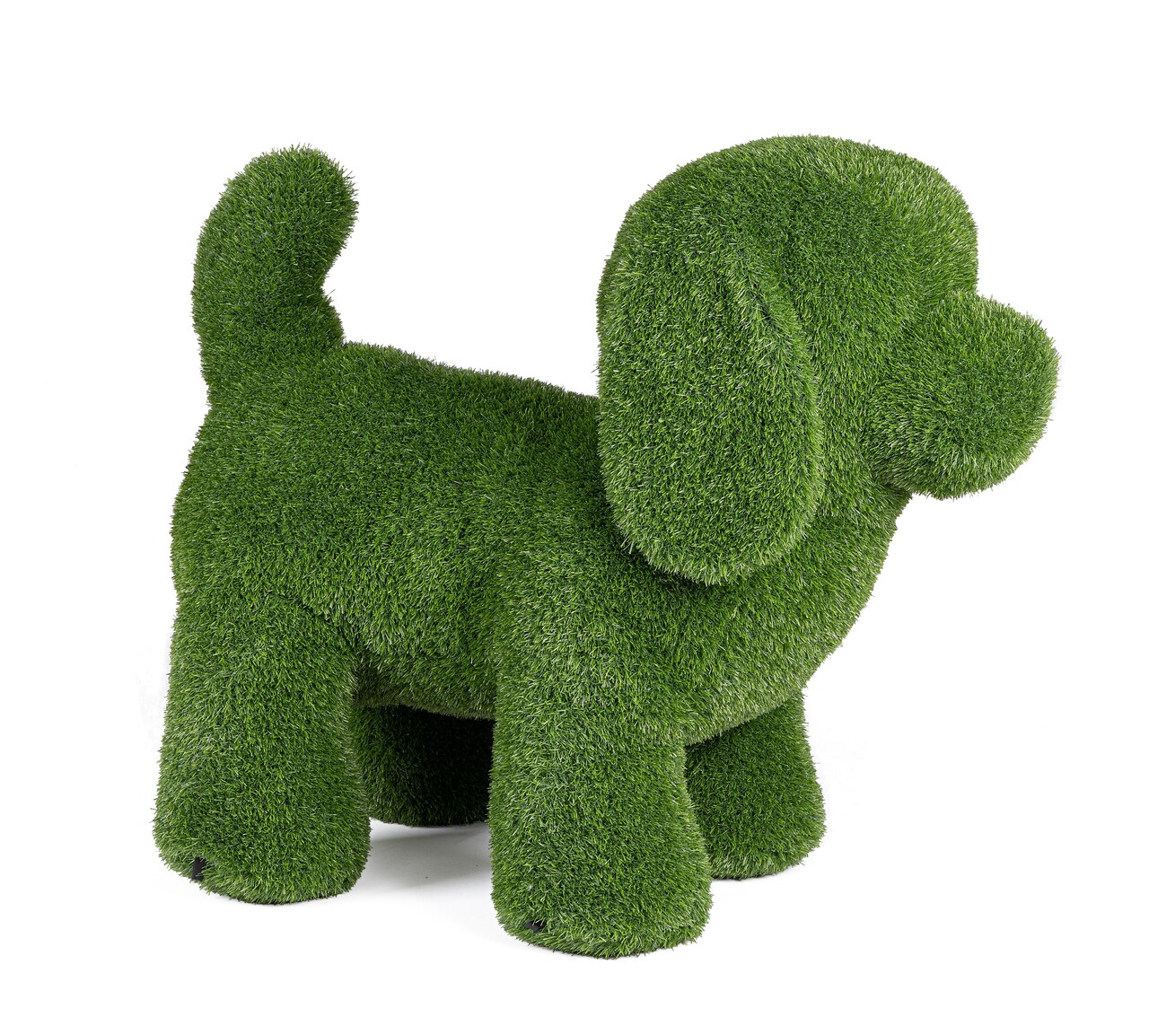 Figurina din iarba artificiala Dog, Bizzotto, 100x50x88 cm, polietilena, verde