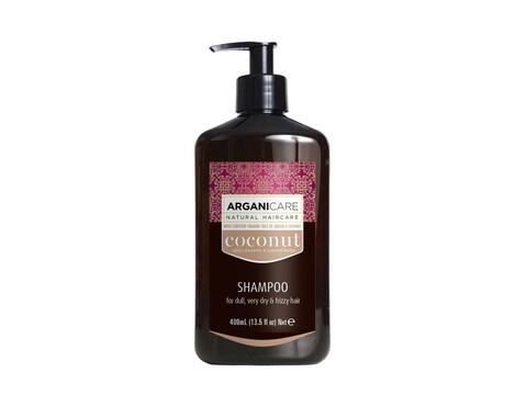 Sampon pentru par foarte uscat, lipsit de stalucire si frizzy Coconut Oil, Arganicare, 400 ml