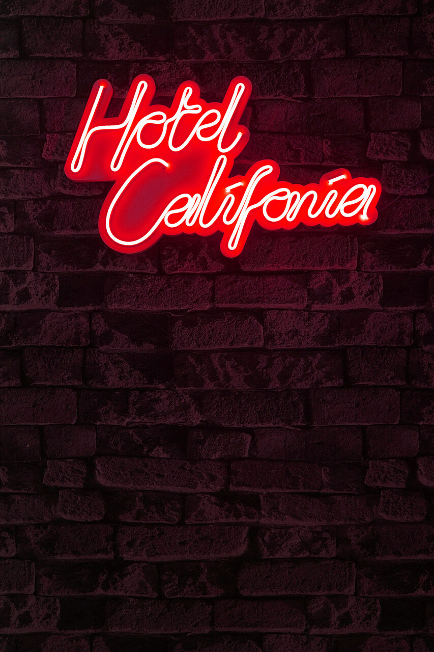 Decoratiune luminoasa LED, Hotel California, Benzi flexibile de neon, DC 12 V, Rosu - 1 | YEO