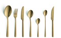 Set tacamuri pentru 6 persoane, 42 piese, Amefa, Manille Gold, inox