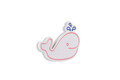 Decoratiune luminoasa LED, Baby Whale, Benzi flexibile de neon, DC 12 V, Roz / Albastru