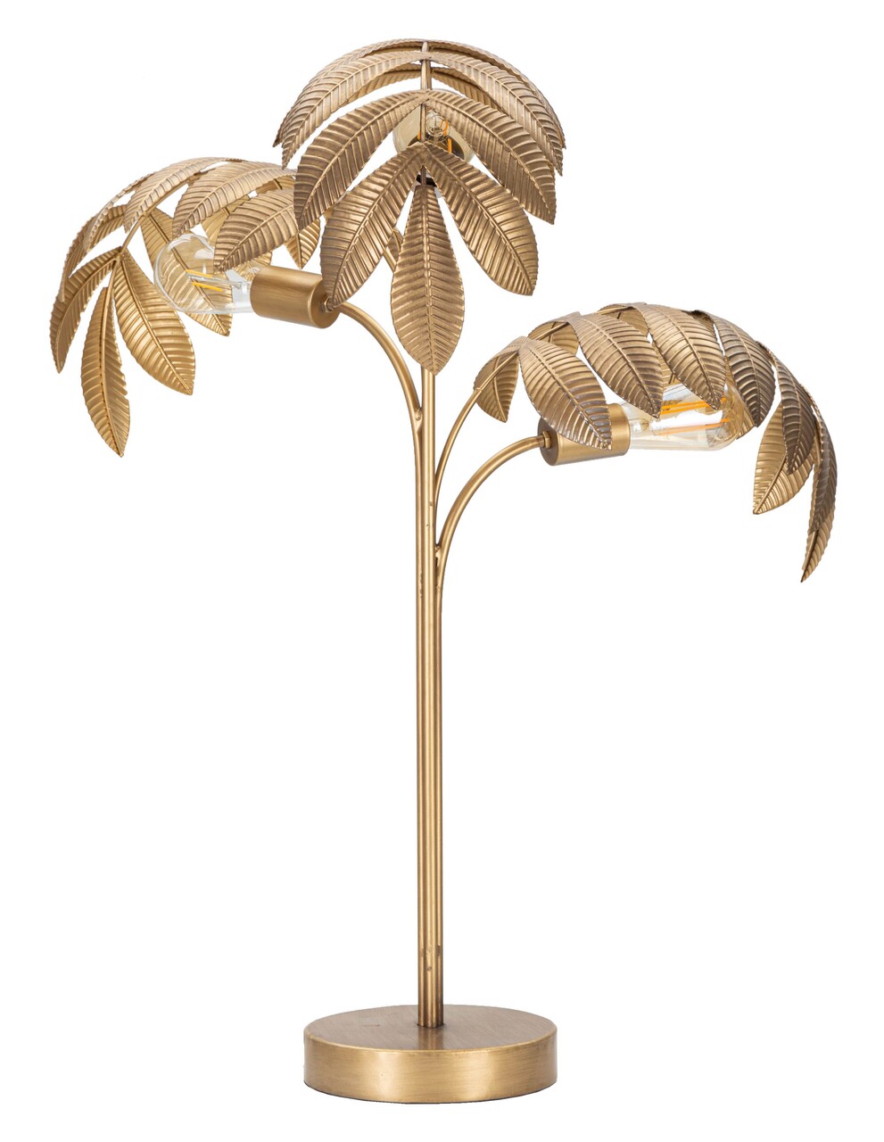 Lampa de masa, Leaf, Mauro Ferretti, 3 x E27, 40W, Ø57 x 81 cm, fier, auriu - 1 | YEO