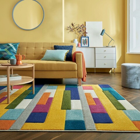 Covor Mambo Multi, Flair Rugs, 120x170 cm, polipropilena, multicolor