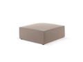 Taburet, Ruby, Micadoni Home, BL, 93x93x40 cm, piele ecologica, maro deschis