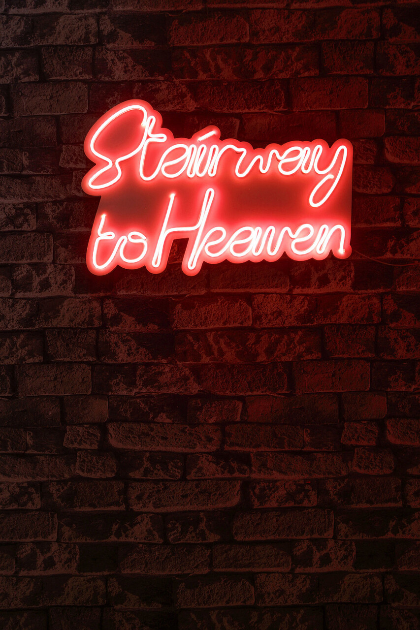 Decoratiune luminoasa LED, Stairway to Heaven, Benzi flexibile de neon, DC 12 V, Rosu - 1 | YEO