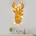 Decoratiune de luminoasa XMASGOLD-003, Tanelorn, 36x56 cm, metal, auriu