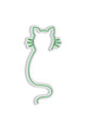 Decoratiune luminoasa LED, Cat, Benzi flexibile de neon, DC 12 V, Verde