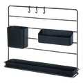 Organizator pentru bucatarie Austin, iDesgin, 49x12.5x40.5 cm, otel, negru mat