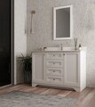 Set mobilier de baie (2 piese), Jussara, Yellowstone 48, Alb