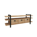 Comoda TV, Woodface, Lucca, 148x47x29.5 cm, Lemn, Natural