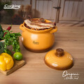 Oala cu capac 4.5 L, ORIGINI by Chef Nicolai Tand, Cooking by Heinner, ceramica, portocaliu degrade