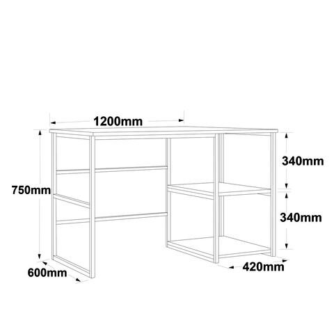 Birou, Locelso, VG22-A, 120x75x60 cm, Maro