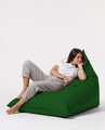 Fotoliu puf, Bean Bag Ferndale, Pyramid Bed, 145 cm, poliester impermeabil, verde