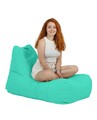 Fotoliu puf, Bean Bag, Ferndale Trendy, 105 x 75 cm, poliester impermeabil, turcoaz