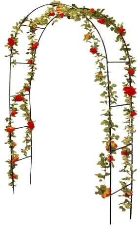 Arcada decorativa Rose, 140x36x240 cm, metal