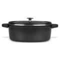 Oala ovala pentru cuptor cu capac Dutch, Greenpan, Featherweights, 25 x 31 cm, 6.2 L, aluminiu turnat