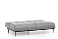 Canapea extensibila Anton Sofabed, Futon, 3 locuri, 190x130 cm, metal, gri