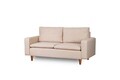 Canapea 2 locuri, Futon, 859FTN2711, Metal, Crem