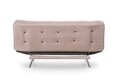 Canapea extensibila Misa Sofabed, Futon, 3 locuri, 198x128 cm, metal, mink